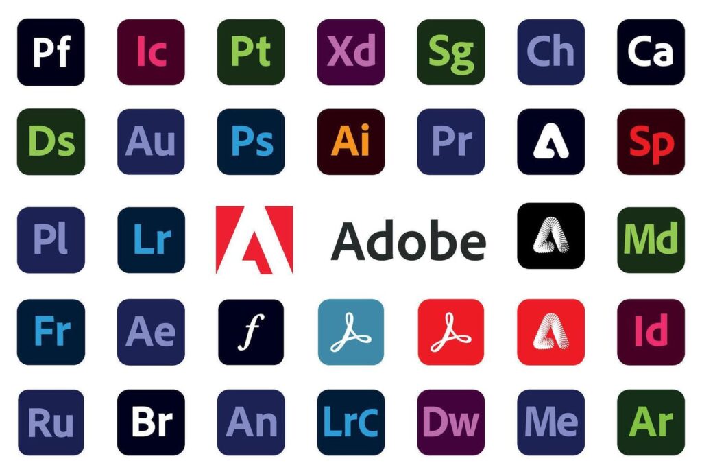 adobe creative suite (photoshop, illustrator, after effects)